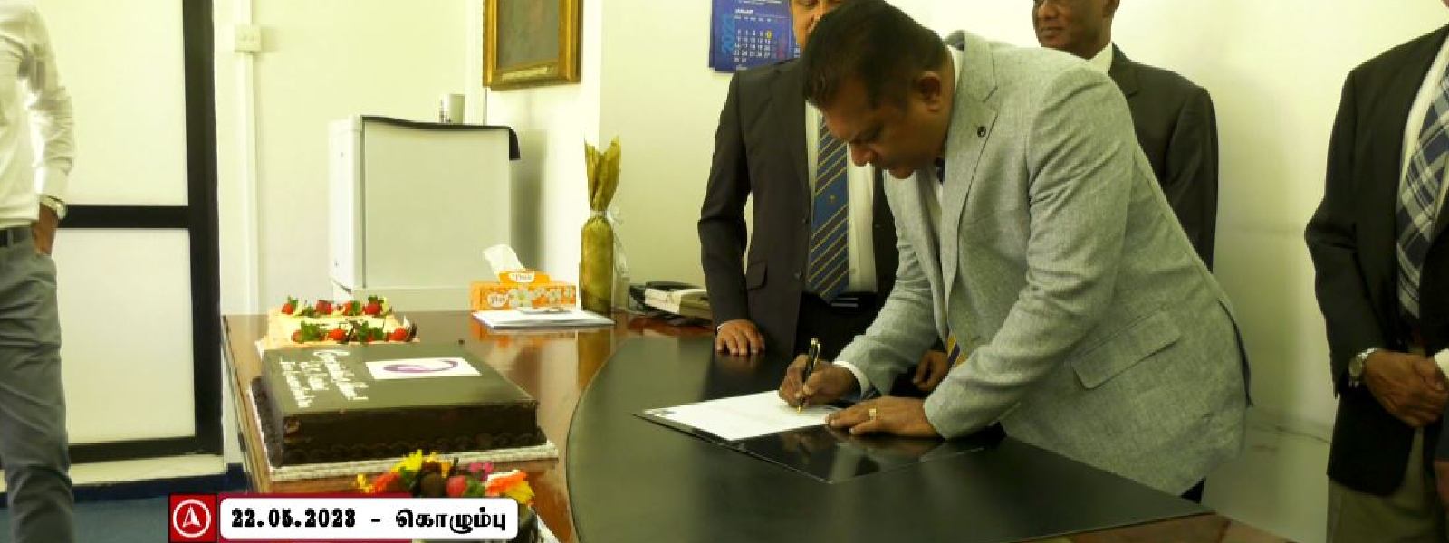 கடமைகளை ஆரம்பித்தார் கிரிக்கெட் நிறுவன தலைவர்